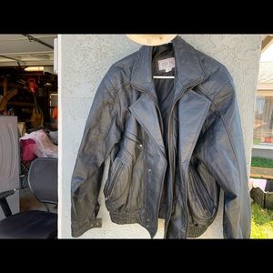 Genuine leather, men’s jacket size Large